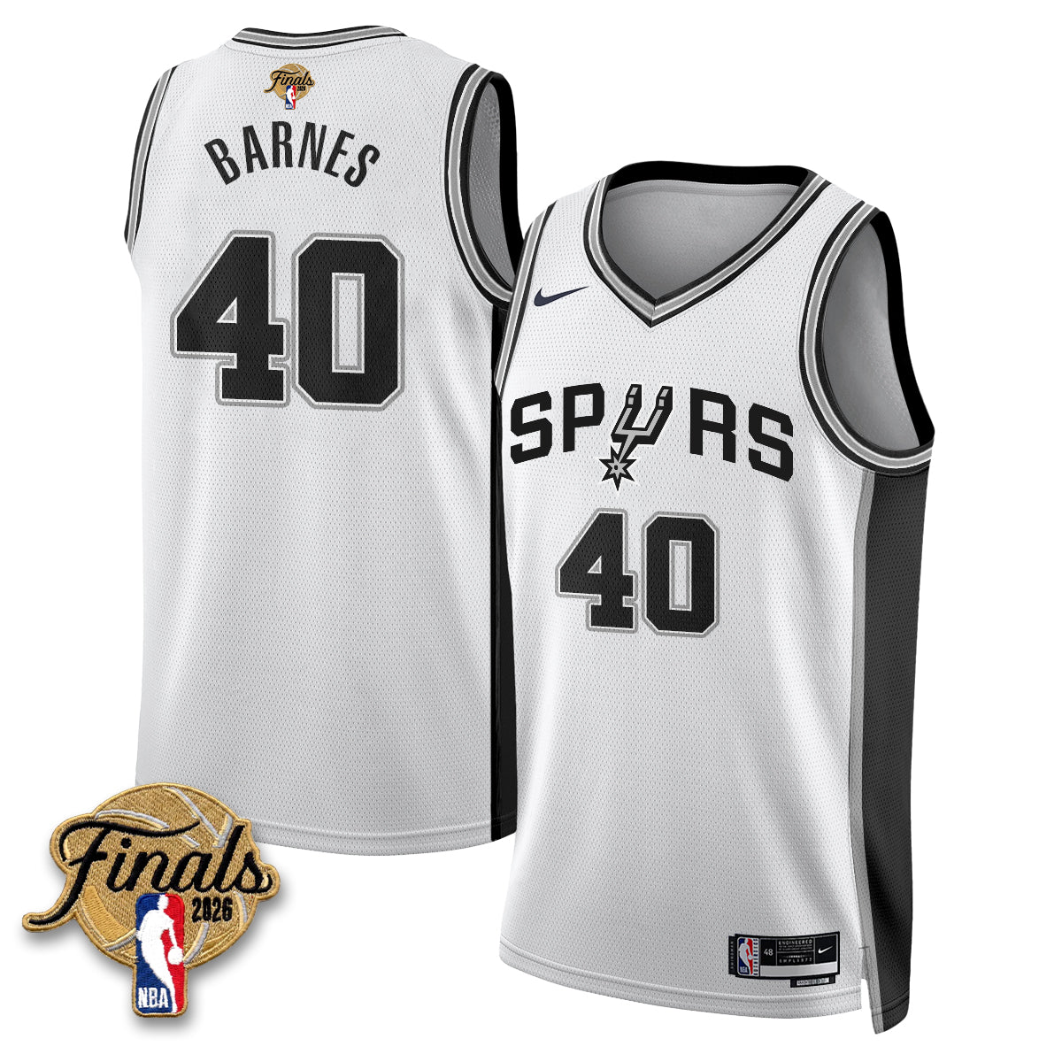 San Antonio Spurs 2026 NBA Western Conference Champions Vapor Jersey V2- Stitched