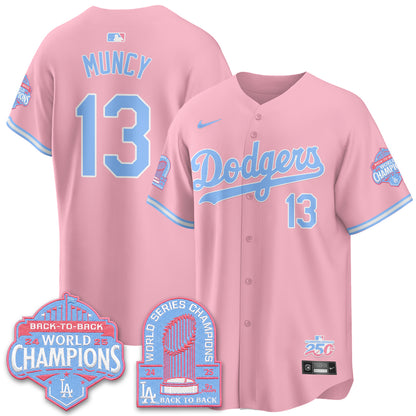 Los Angeles Dodgers x Bubblegum Vapor Jersey - Stitched