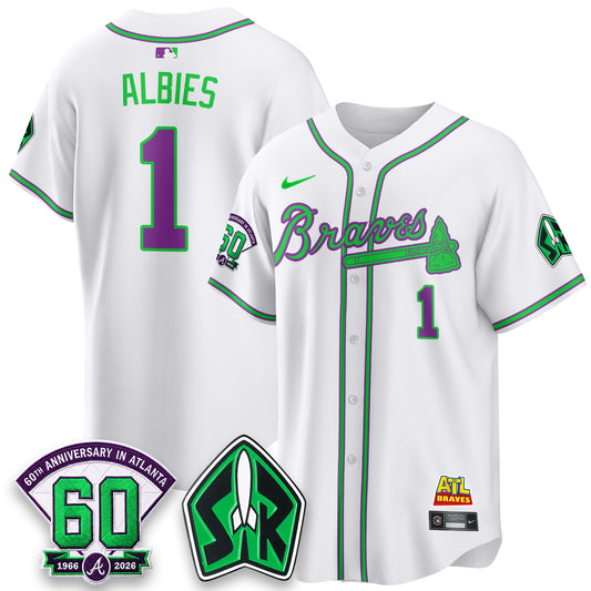 Atlanta Braves 60th Anniversary Space Ranger Edition Vapor Limited Jersey - All Stitched