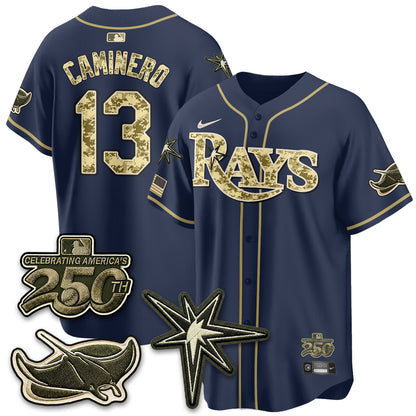 Tampa Bay Rays 2026 Armed Forces Day Jersey V2 - Stitched