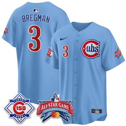 Chicago Cubs 2027 All Star Game Vapor Limited Blue Jersey - Stitched