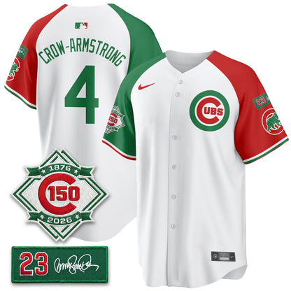 CHC Limited Mexico Jersey - 150th Anniversary + Ryne Sandberg Tribute Patch Stitched