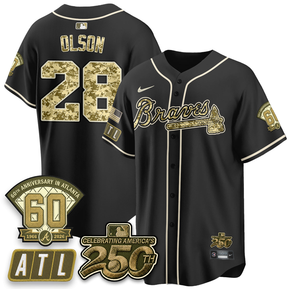 Atlanta Braves Armed Forces Day 2026 Vapor Limited Jersey - All Stitched
