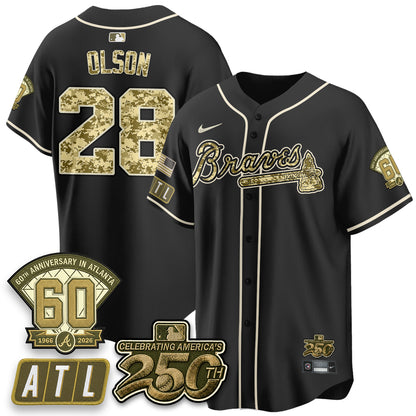 Atlanta Braves Armed Forces Day 2026 Vapor Limited Jersey - All Stitched
