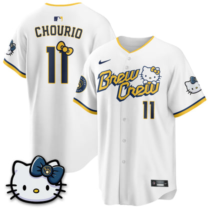 Milwaukee Brewers x Meow KT Vapor Jersey - Stitched N1