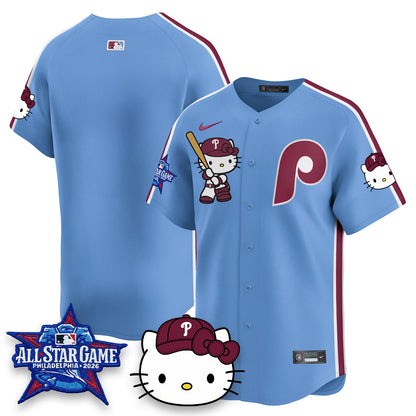 PHI x Meow Kitty Vapor Limited Blue Jersey- Stitched