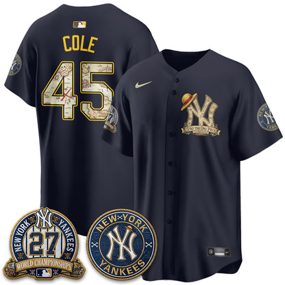New York Yankees x OP Japanese Cartoon Limited Jersey -  Stitched