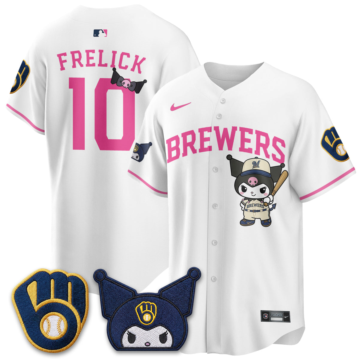 Milwaukee Brewers x  KRM Edition Vapor Jersey - Stitched