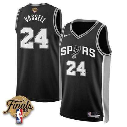 San Antonio Spurs 2026 NBA Western Conference Champions Vapor Jersey V2- Stitched