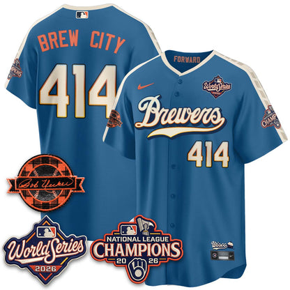 MIL 2026 NL Champions - Uecker Patch Vapor Jersey - Stitched -NQD (TT)
