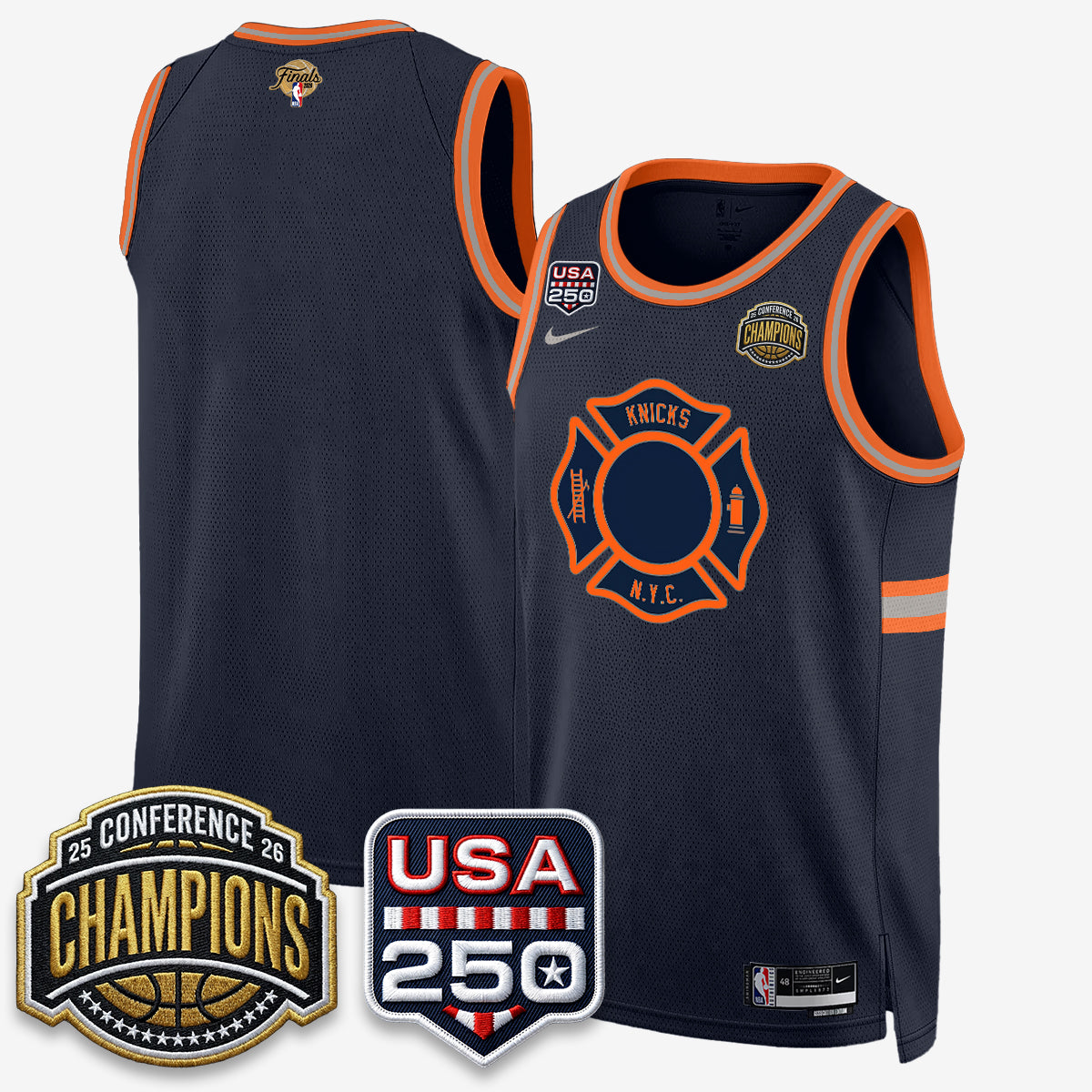 New York Knicks 2026 NBA Eastern Conference Champions City Edition Jersey - Stitched