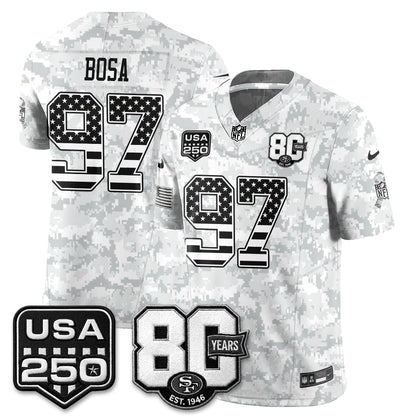 San Francisco 49ers 2026 Salute to Service Edition Vapor Jersey - Stitched-NQD
