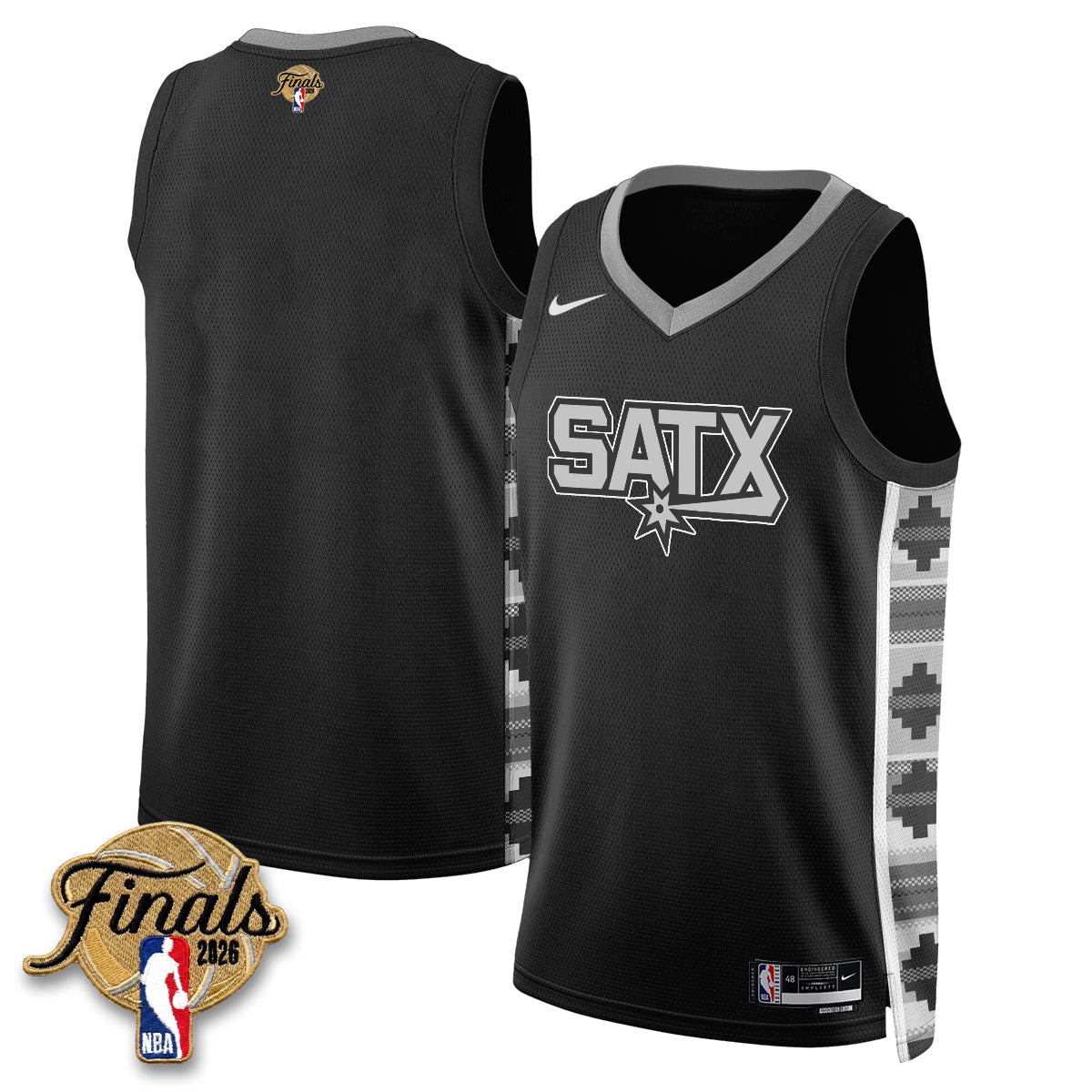 San Antonio Spurs 2026 NBA Western Conference Champions Vapor Jersey V2- Stitched