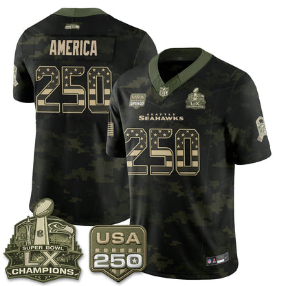 Seattle Seahawks 2026 Salute to Service Edition Vapor Jersey - Stitched-NQD