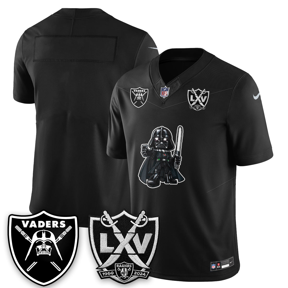 Las Vegas Raiders x Dark Lord Edition Vapor Jersey - Stitched
