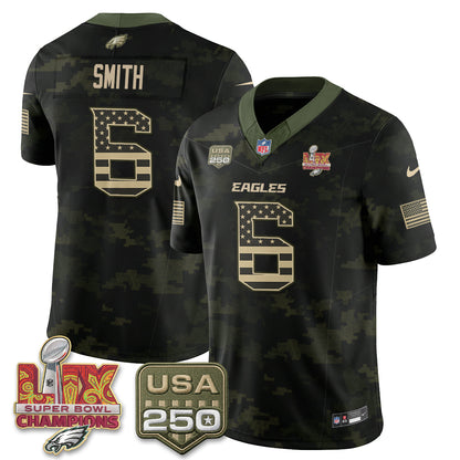 Philadelphia Eagles Salute to Service Vapor Jersey - Stitched