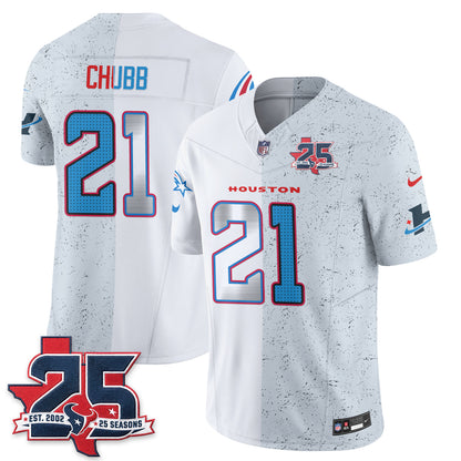 Houston Texans Fan Gear Split Vapor Jersey - Stitched