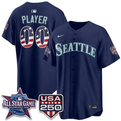 Seattle Mariners 2026 All Star Edition Vapor Custom Jersey - Stitched
