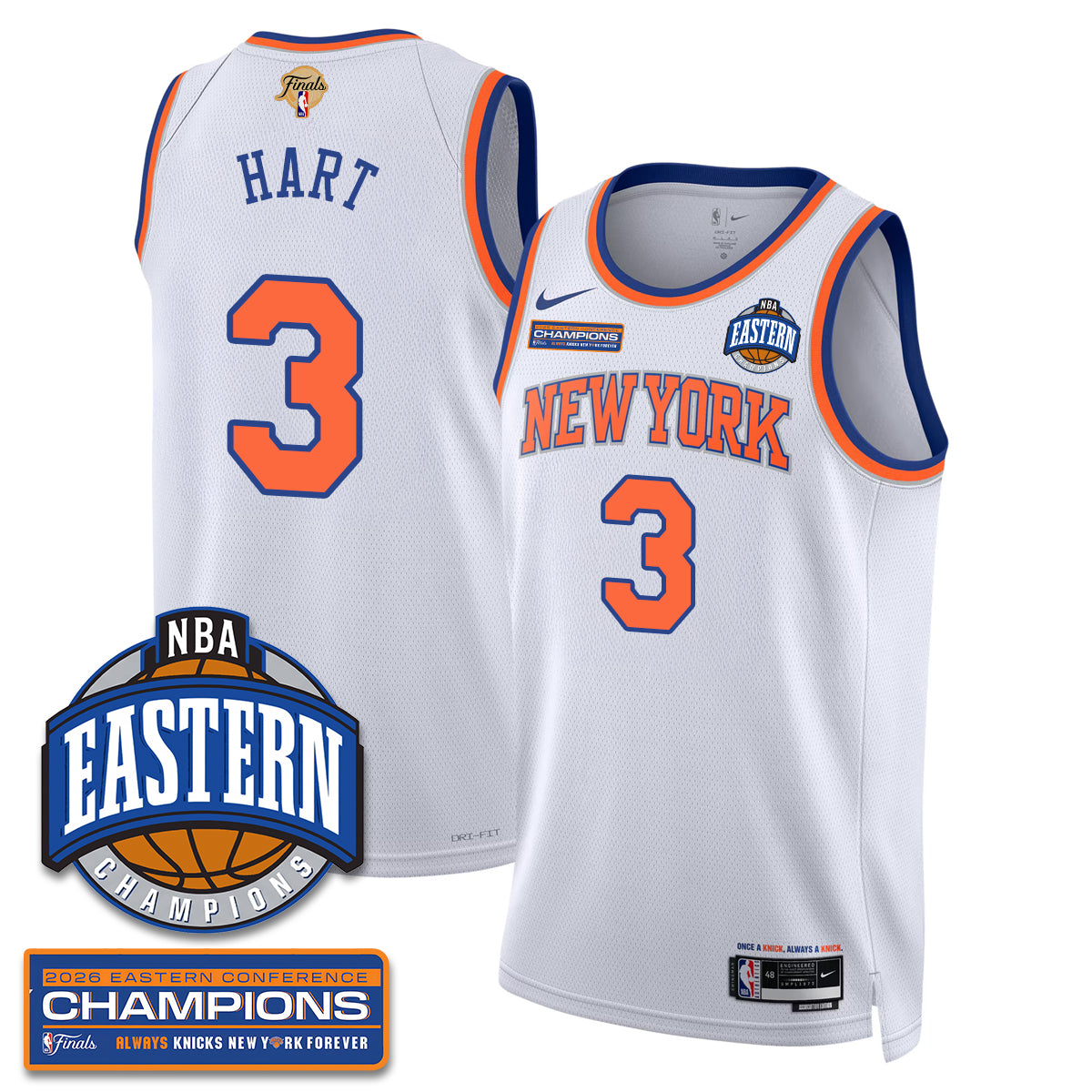 New York Knicks 2026 NBA Eastern Conference Champions City Jersey - Stitched
