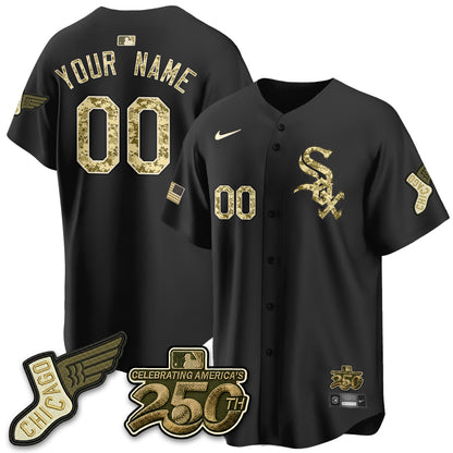 Chicago White Sox Armed Force Day 2026 Vapor Limited Custom Jersey - Stitched