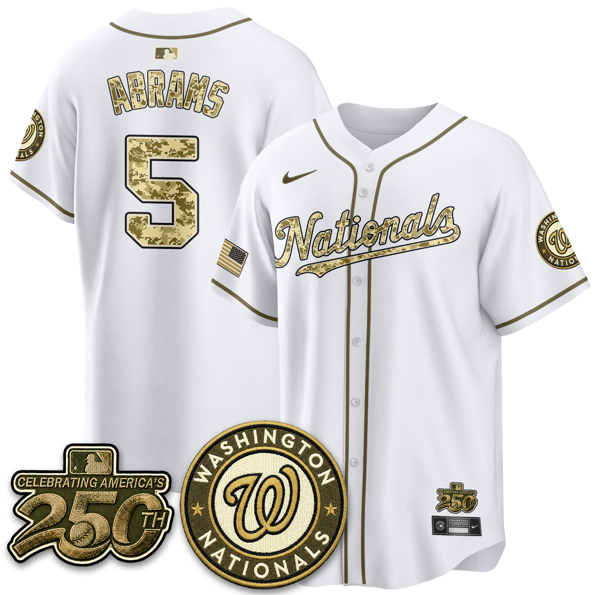 Washington Nationals Armed Force Day 2026 Vapor Limited Jersey - Stitched