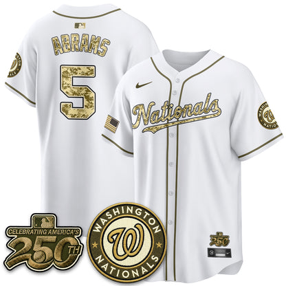 Washington Nationals Armed Force Day 2026 Vapor Limited Jersey - Stitched