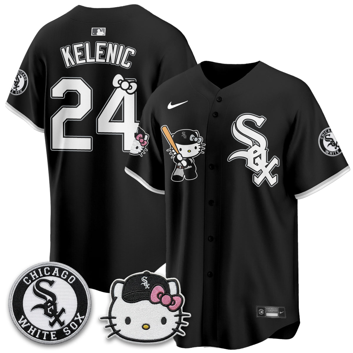 Chicago White Sox x Meow KT Vapor Jersey - Stitched
