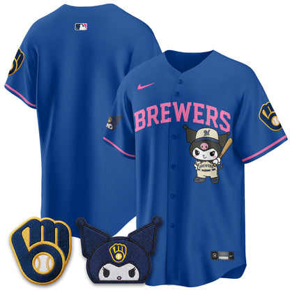 Milwaukee Brewers x  KRM Edition Vapor Jersey - Stitched