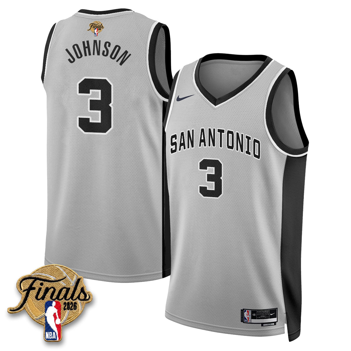 San Antonio Spurs 2026 NBA Western Conference Champions Vapor Jersey V2- Stitched