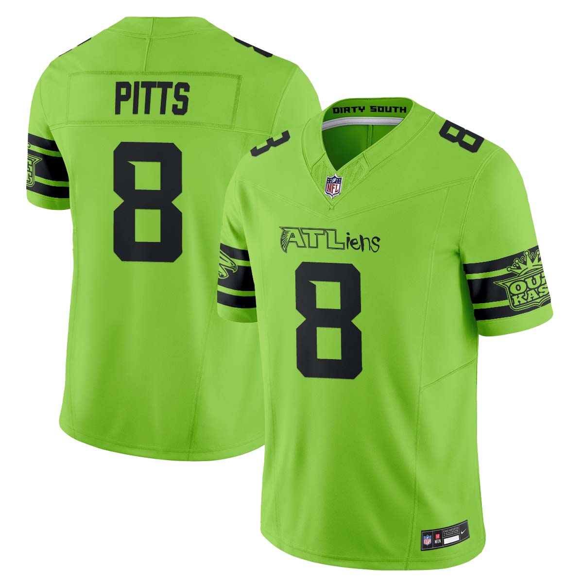 Atlanta Falcons 30th Anniversary ATLiens Vapor Jersey - Stitched-NQD