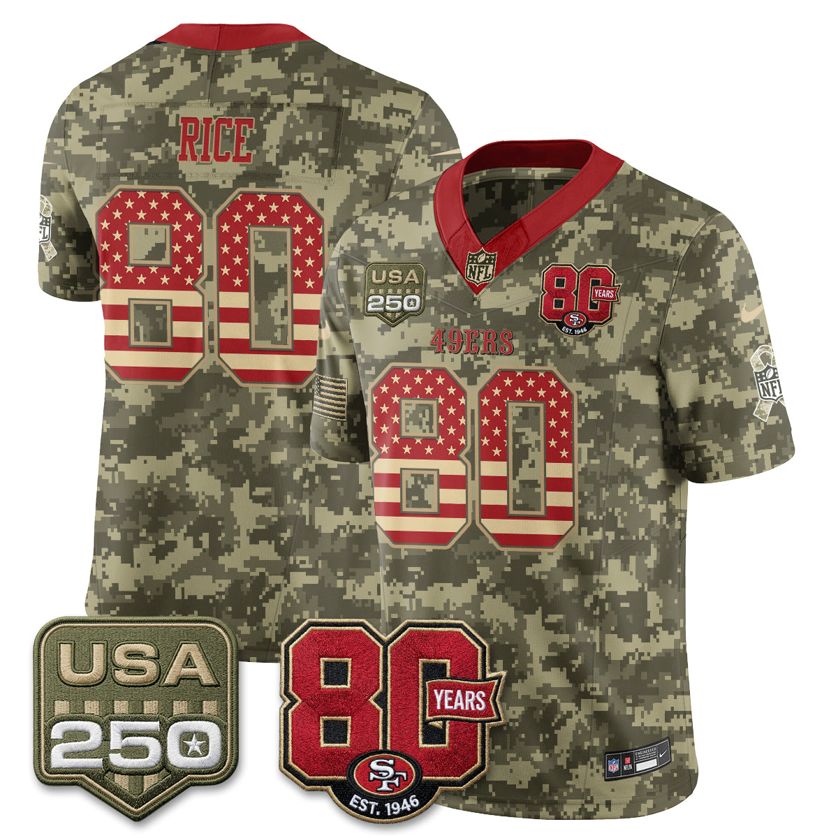 San Francisco 49ers 2026 Salute to Service Edition Vapor Jersey - Stitched-NQD