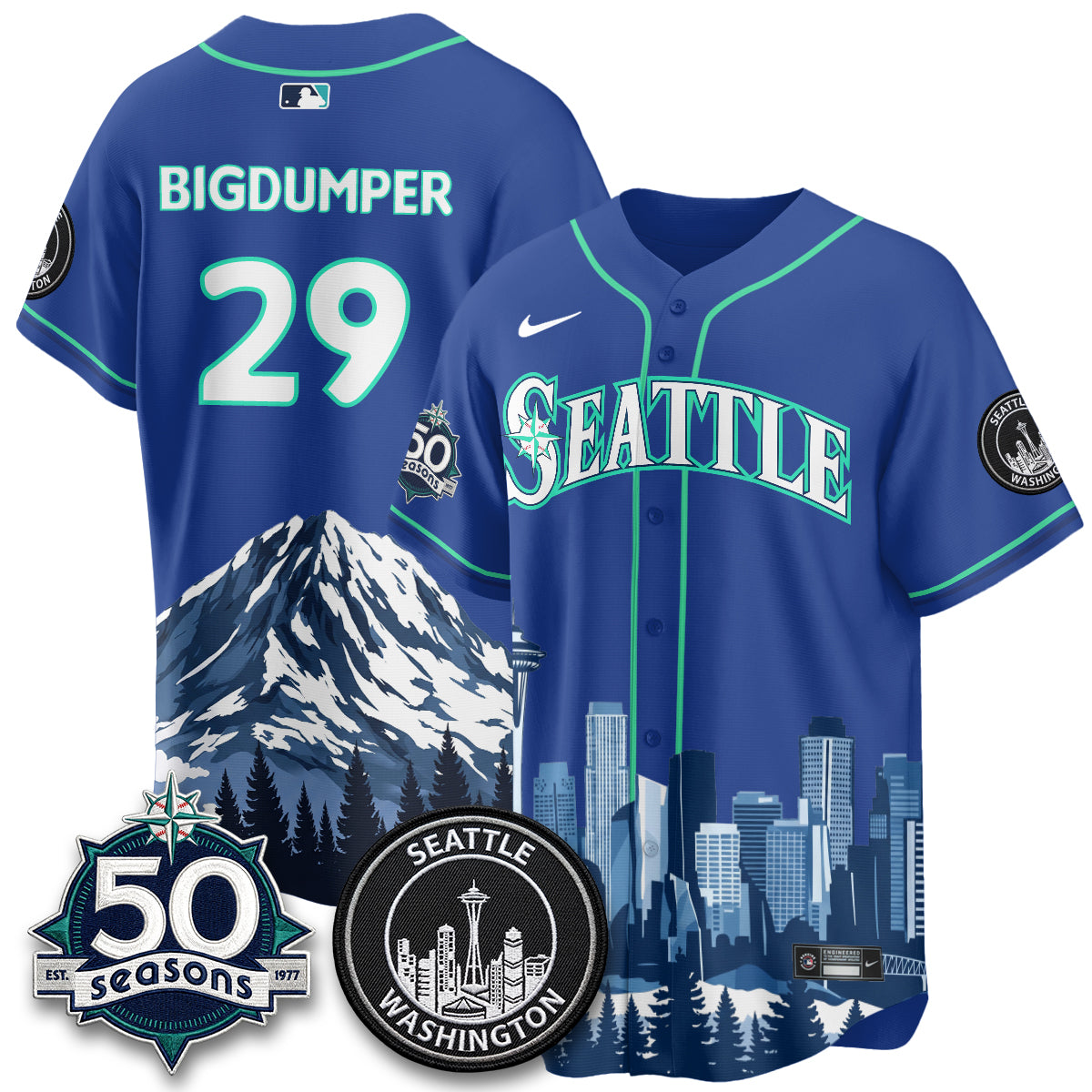 Seattle Mariners City Edition Vapor Jersey - Stitched