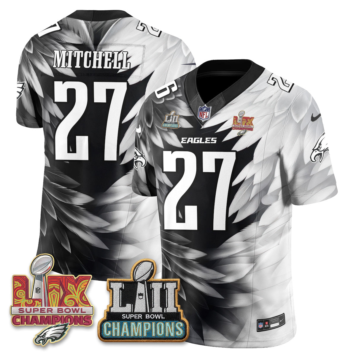 Philadelphia Eagles Fangear Edition Vapor Jersey - Stitched