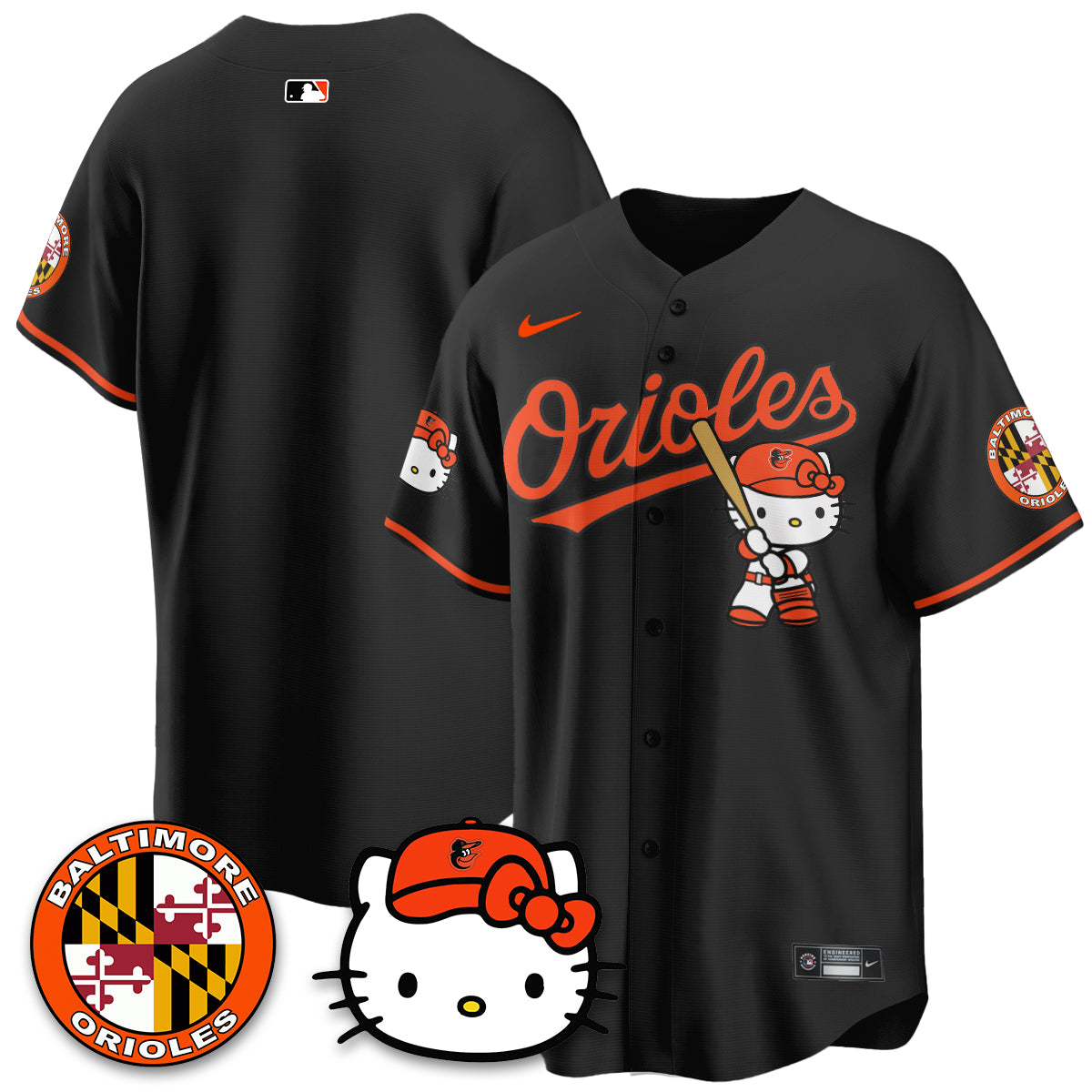 Baltimore Orioles x Meow Kitty Vapor Premier Limited Jersey - Stitched