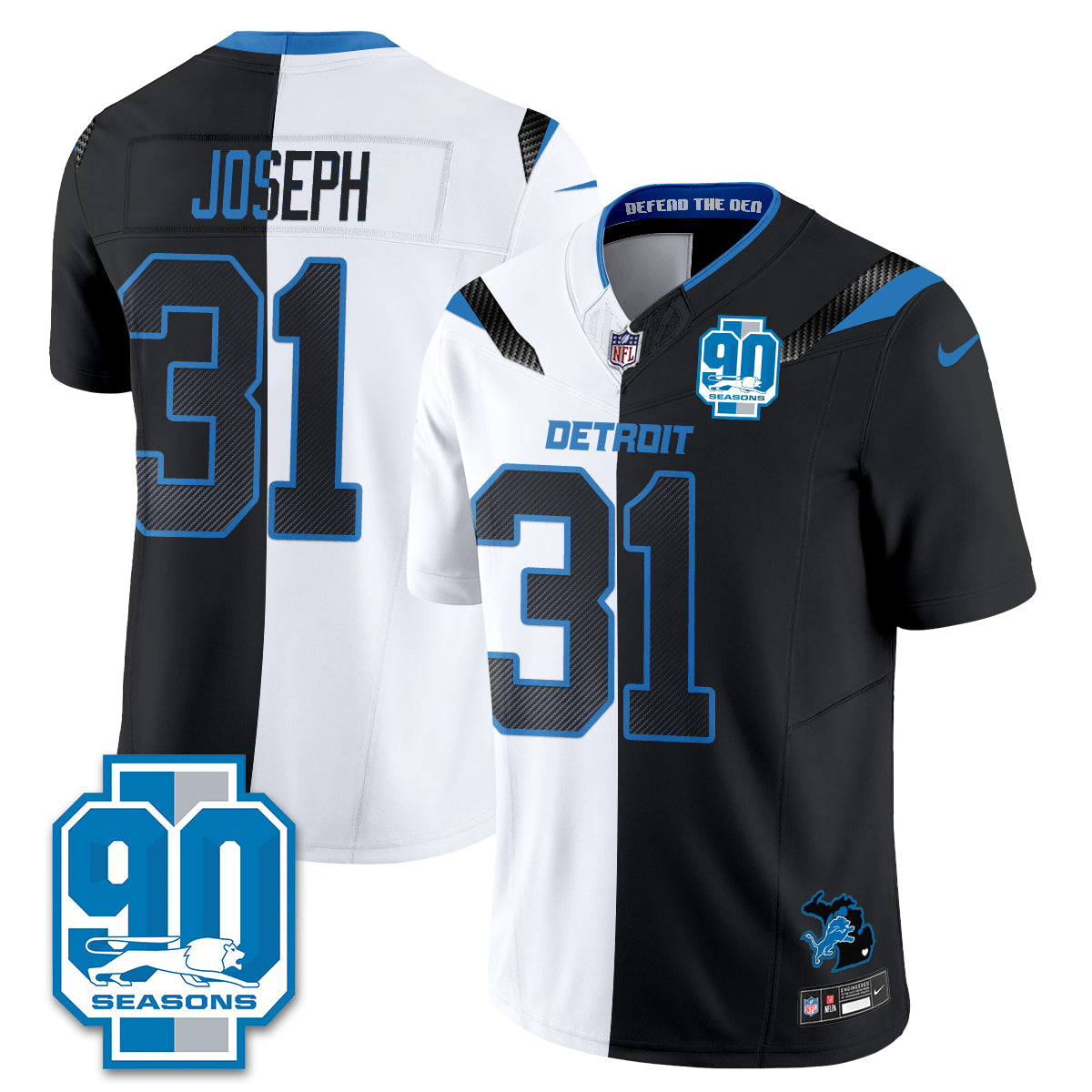 Detroit Lions Rivalries Split Edition Vapor Jersey - Stitched