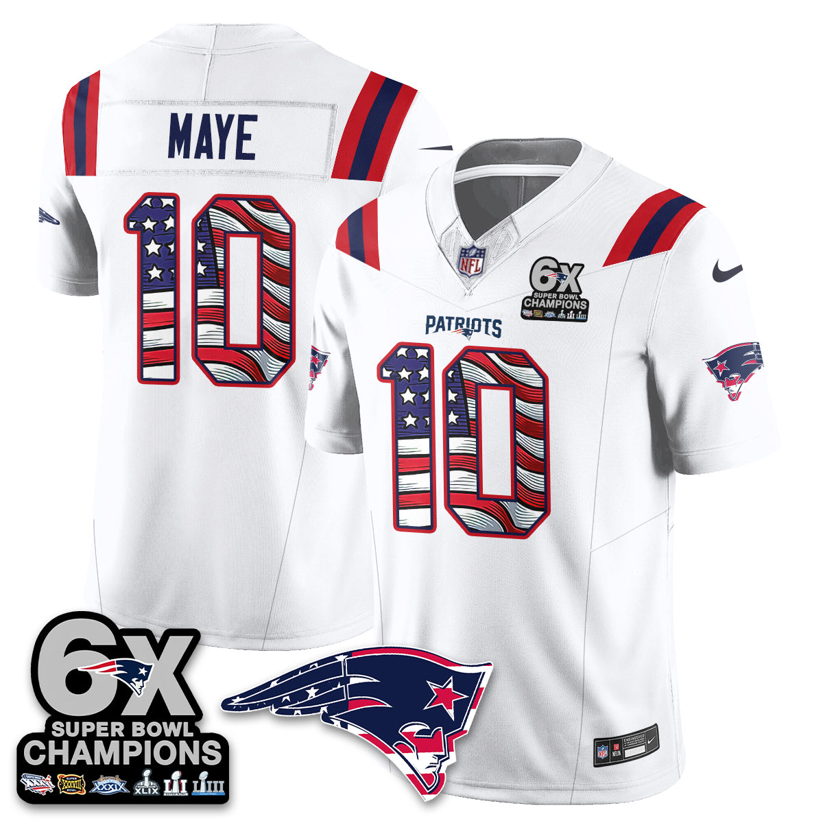 New England Patriots America Edition Vapor Jersey V2- Stitched