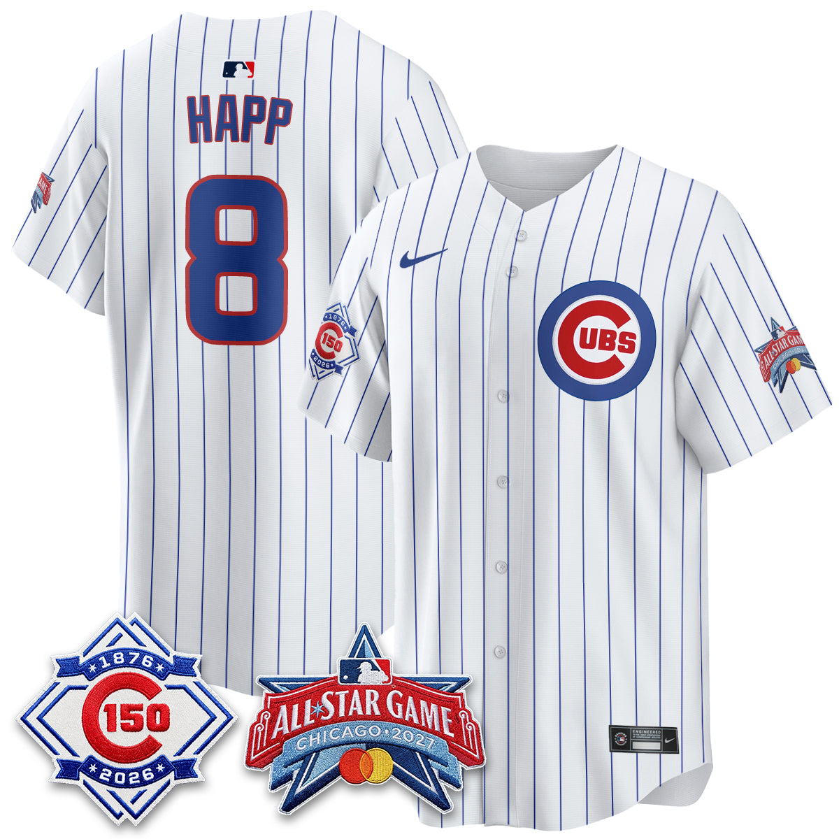 Chicago Cubs 2027 All Star Game Vapor Limited Blue Jersey - Stitched