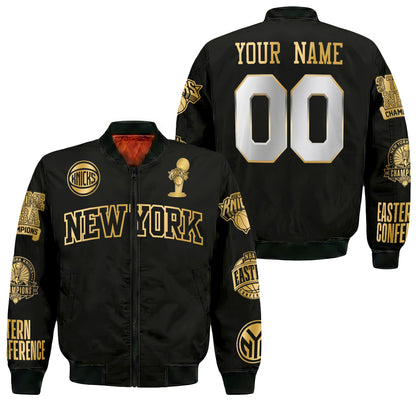 New York Knicks 2026 NBA Finals Champions Limited Edition Custom Bomber Jacket - Printed