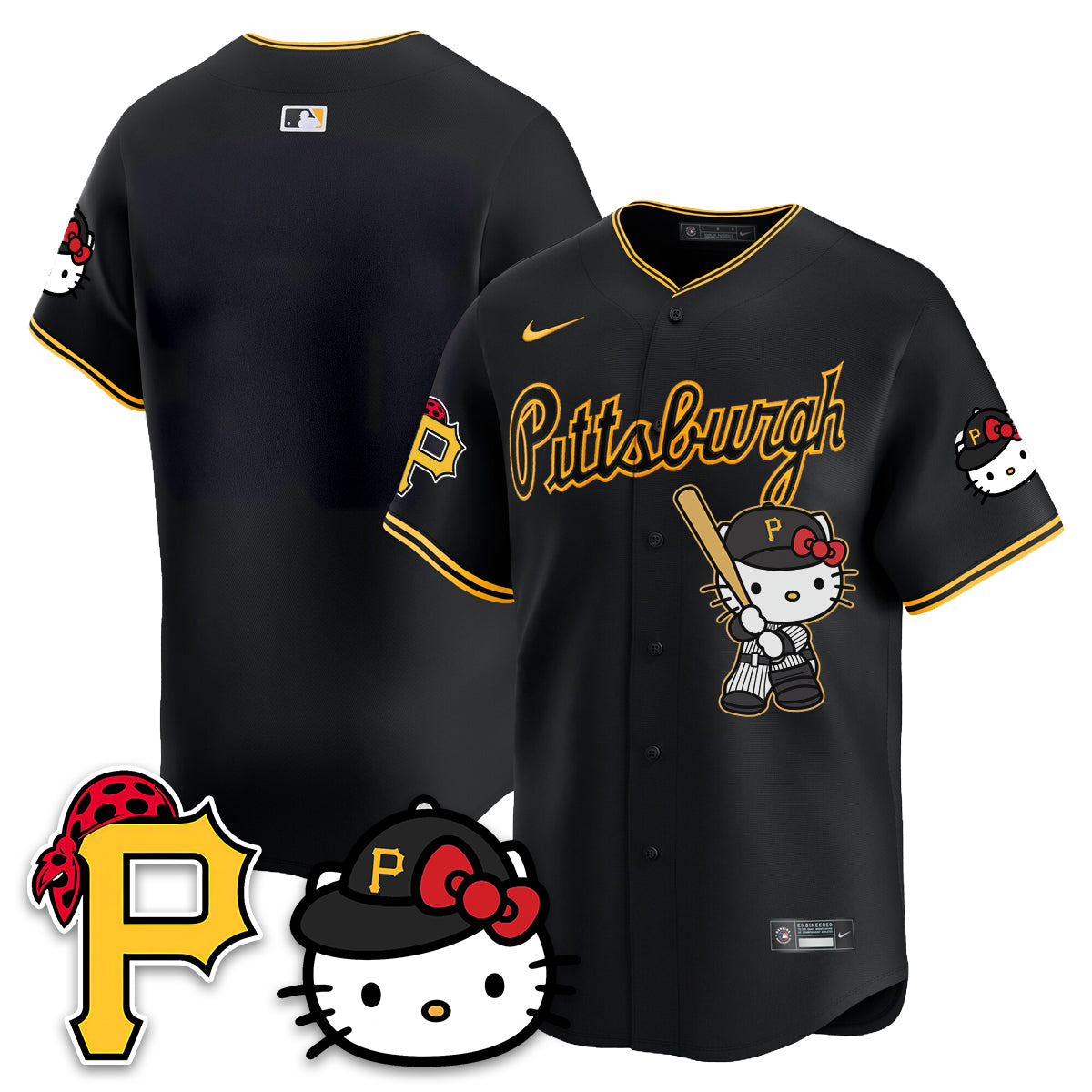 Pittsburgh Pirates x Meow KT Vapor Limited Jersey - Stitched