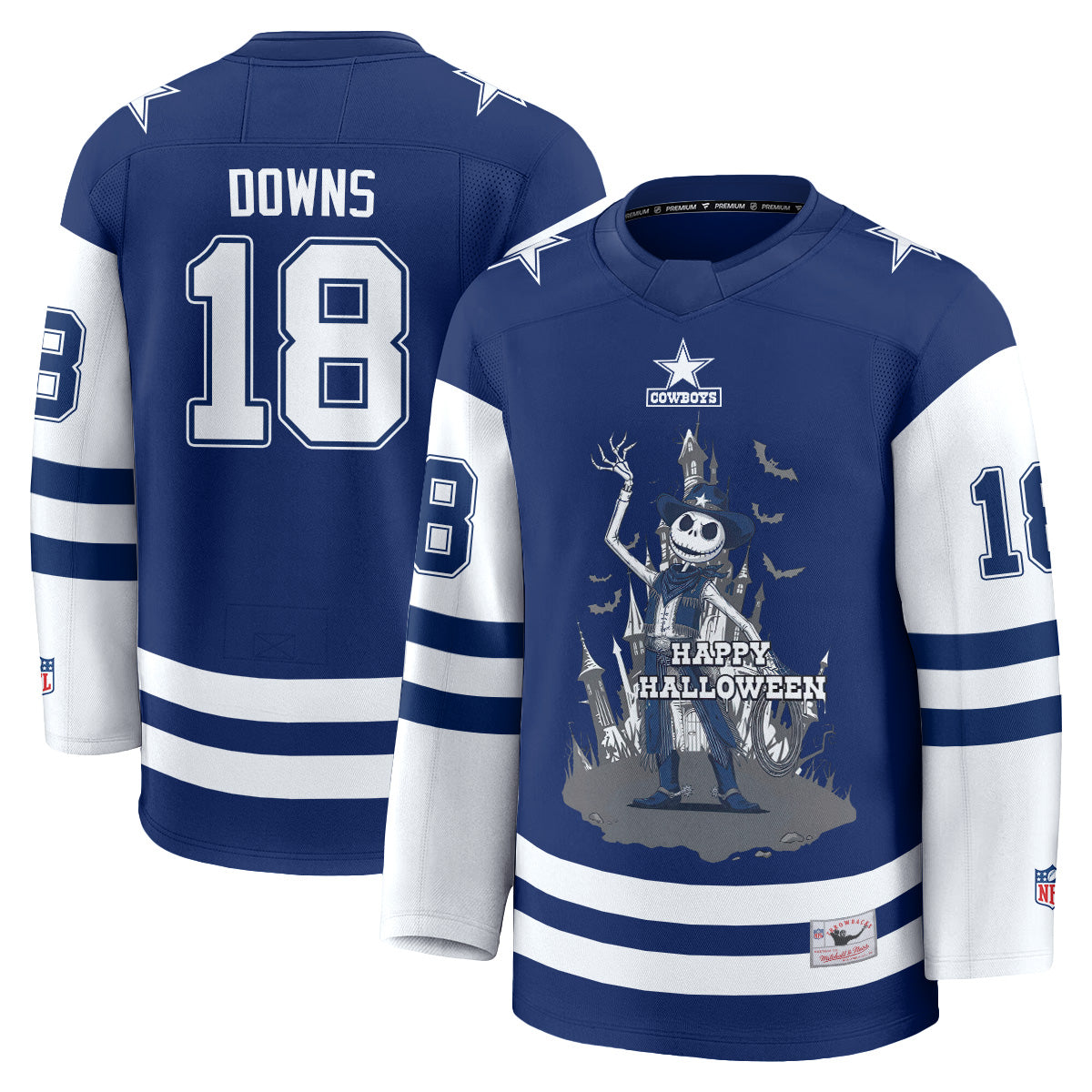 Dallas Cowboys x Nightmare Halloween 2026 Edition Hockey Jersey - Printed