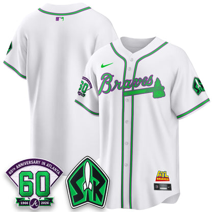 Atlanta Braves 60th Anniversary Space Ranger Edition Vapor Limited Jersey - All Stitched