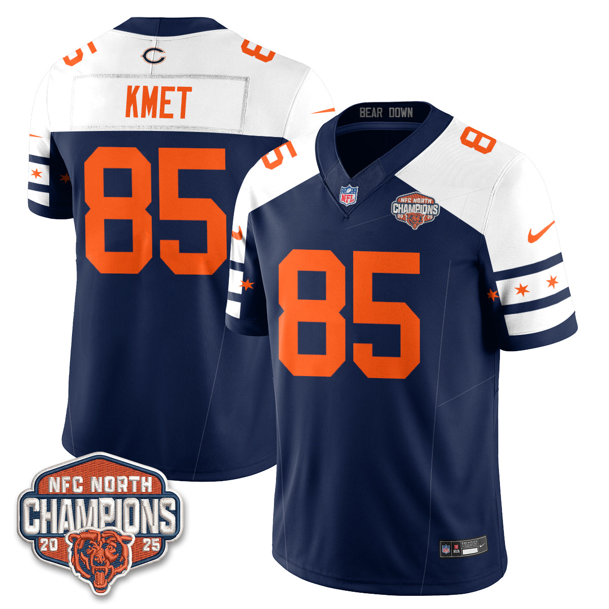 Chicago Bears Fangear Edition Vapor Jersey - Stitched