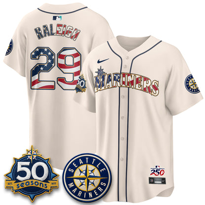 Seattle Mariners Americana 2026 Vapor Limited Jersey - Stitched