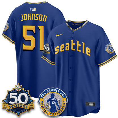 Seattle Mariners Ken Griffey Jr. Patch Vapor Premier Limited Jersey - All Stitched