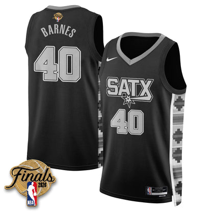 San Antonio Spurs 2026 NBA Western Conference Champions Vapor Jersey V2- Stitched