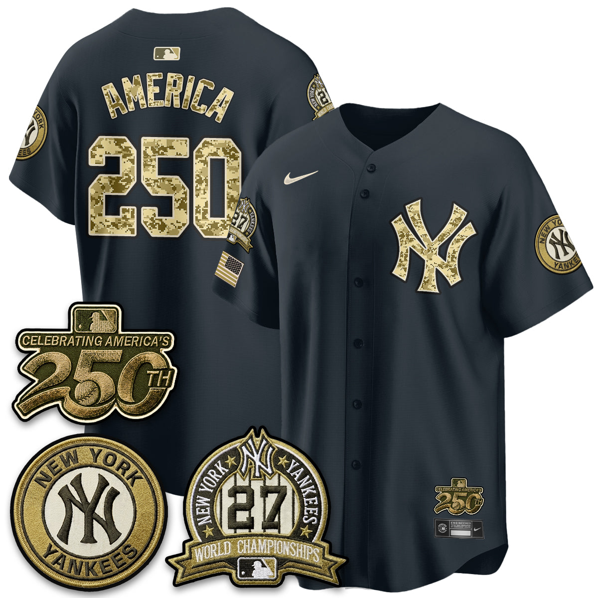 New York Yankees Salute to Service 2026 Vapor Limited Jersey - Stitched
