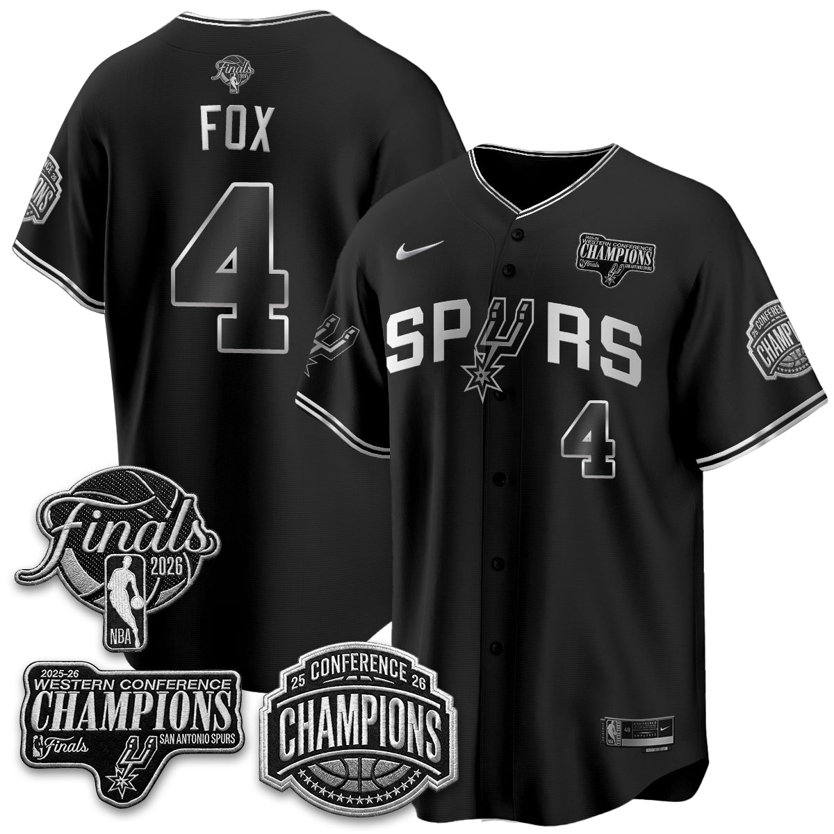 San Antonio Spurs 2026 Basketball Finals Vapor Special Jersey - Stitched