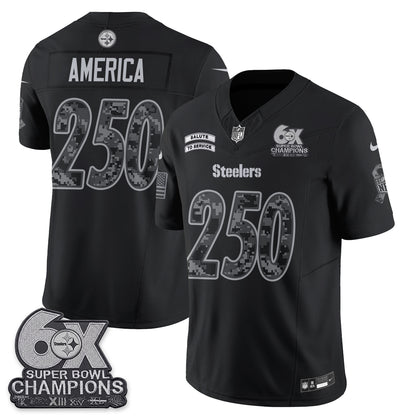 Pittsburgh Steelers 2026 Salute to Service Edition Vapor Jersey V3- Stitched-NQD
