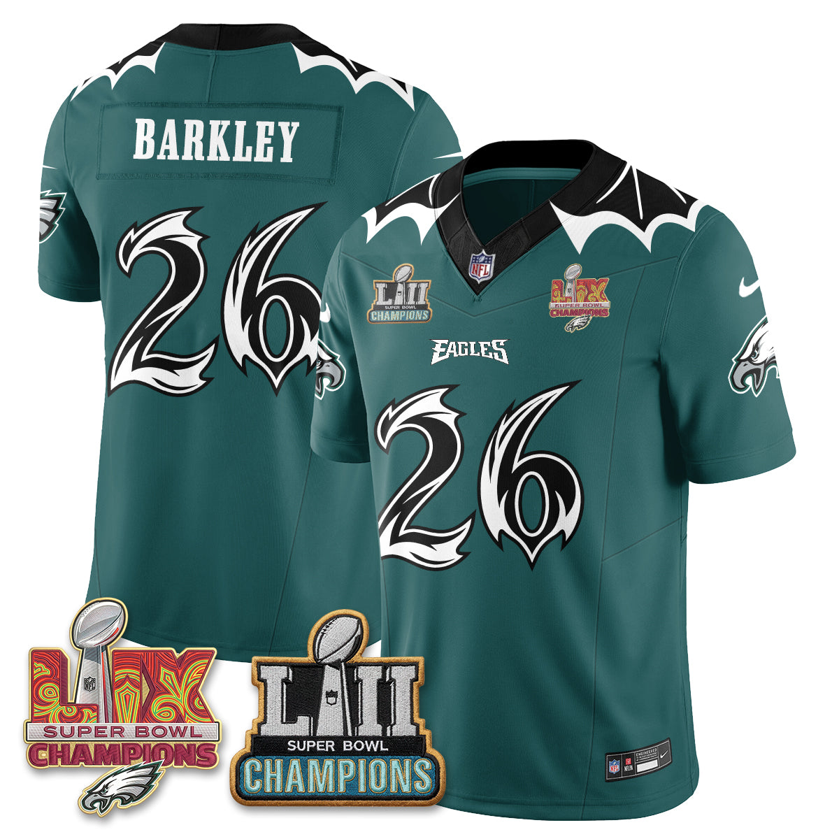 Philadelphia Eagles x Bat Edition Vapor Jersey - Stitched