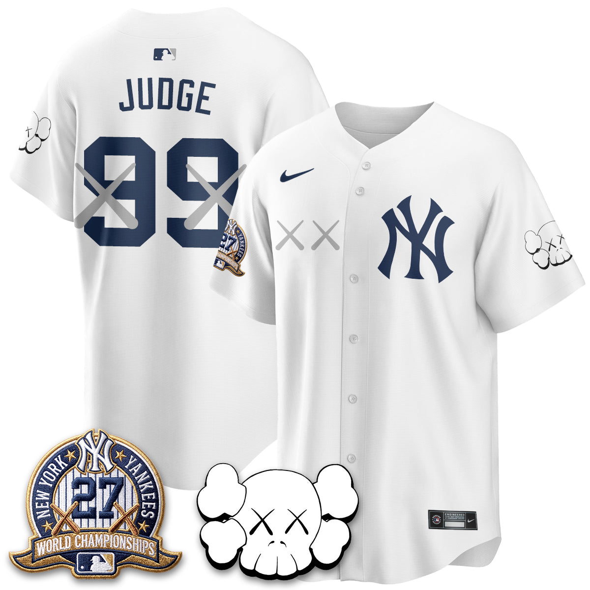 New York Yankees x KAWS Edition Vapor Jersey - Stitched